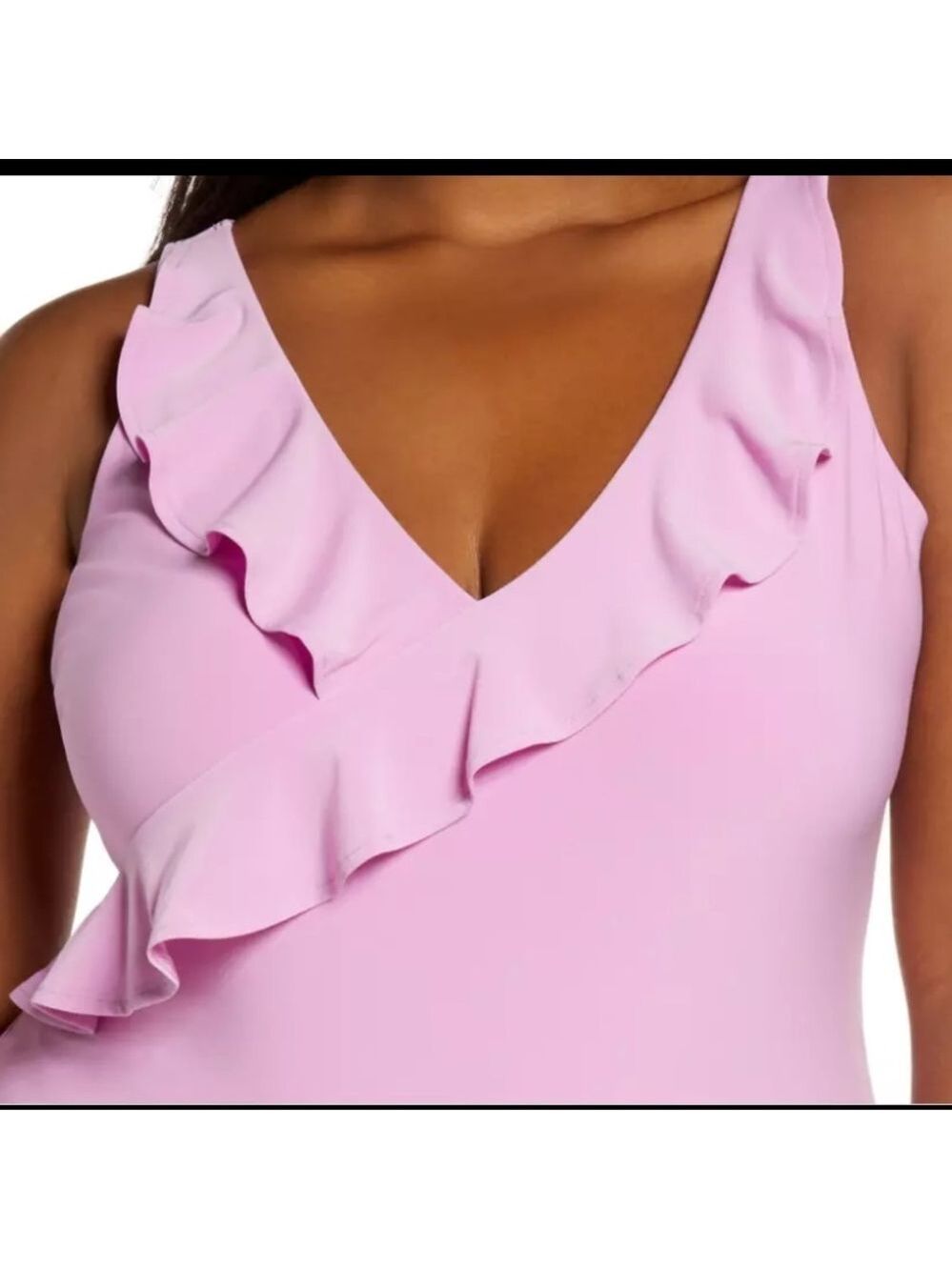 NWT LEITH Bodysuit Womens XS Ruffles Sleeveless Boho Festival - Picture 2 of 11
